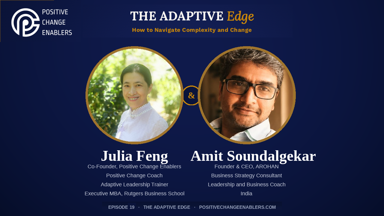 Amit Soundalgekar on The Adaptive Edge Podcast